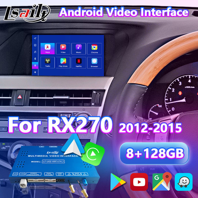 Lsailt 8+128GB Interfaz de vídeo multimedia Android para 2012-2015 Lexus RX270 RX350 RX450h