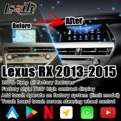 10,25 pulgadas de ajuste Lsailt de Lexus Android Screen DSP para RX350 RX450h